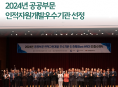 2024년 공공부문 인적자원개발(Best HRD) 우수기관 선정